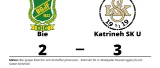 Underläge i halvtid - då vände Katrineh SK U och vann