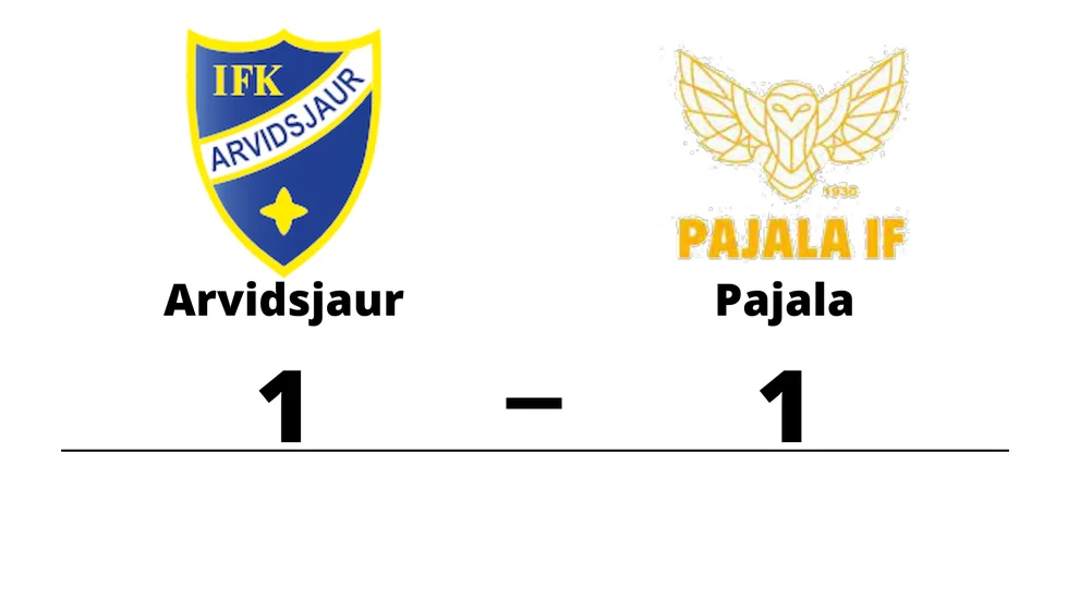 IFK Arvidsjaur FK spelade lika mot Pajala IF