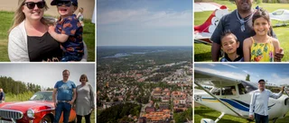 Många ville se staden från ovan på motorflygdagen