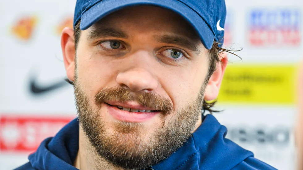 Timothy Liljegren var nöjd med sin debut i Tre Kronor.