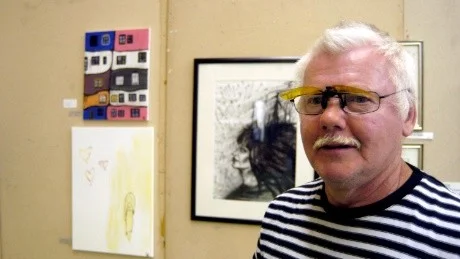 Lars-Bertil Almberg, Gamleby bor på Tättö hela sommarhalvåret. Han har varit på samtliga Loftahammarsutställningar och tycker att årets verkar lovande.