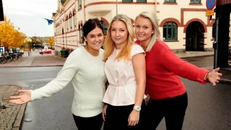 Maja Eriksson, Lovisa Ahlstedt och Josefine André arrangerar Talangjakt 2013.  Foto: Anders Steiner