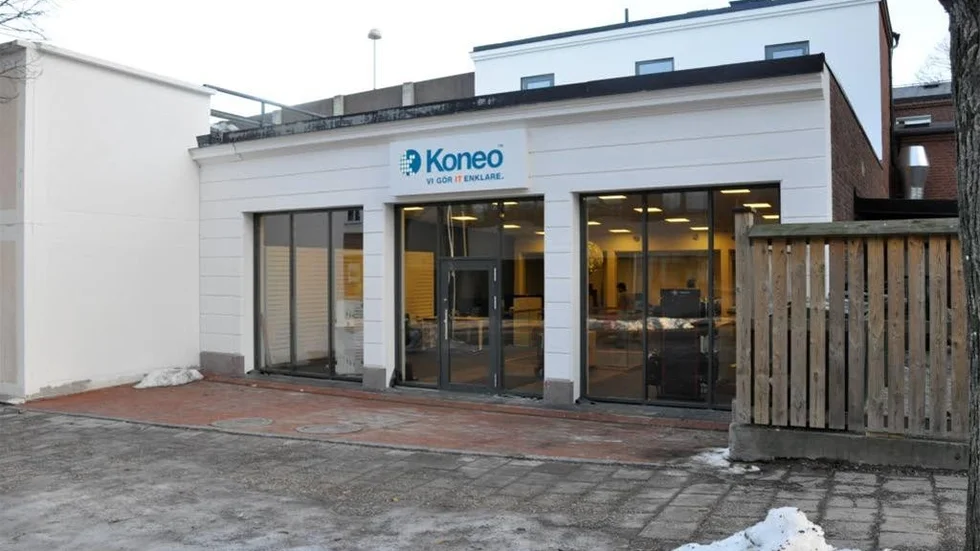Västerviks gamla brandstation intill Västerport har helrenoverats och byggts om till toppmoderna lokaler, där företaget Koneo just flyttat in.
