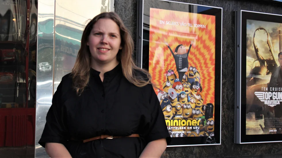 Tina Karlsson på Lagan Biografer AB är nöjd med publiktillströmmningen på Vimmerby bio under juldagarna.