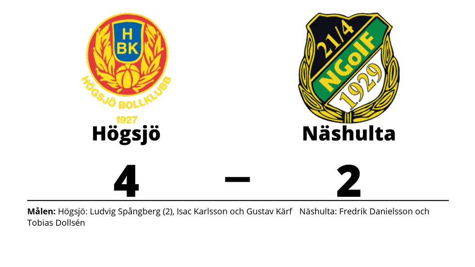 Högsjö BK vann mot Näshulta GoIF
