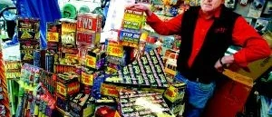 Inga smällare hos  
fyrverkerihandlarna