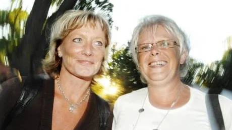Vännerna Susanne Johansson och Annica Lindh från Västervik besökte Hojrocken för artisternas skull. Något MC-intresse fanns egentligen inte.