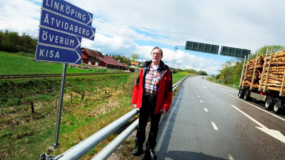Bengt-Erik Nilsson, ordförande i Motormännens lokalklubb i Västervik, anser att Väg 35 borde priortiteras av Trafikverket.