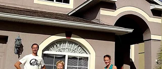 Familjen Hägg firar första julen i Florida