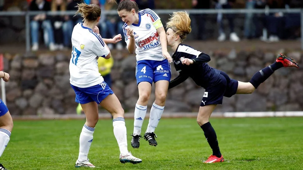 Näsbränna. Malin Melander och Borensberg gjorde sitt bästa för att knäppa LFC på näsan. Men det blev för många straffmissar.