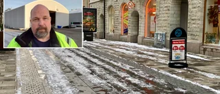 Därför är det ishalt i centrala Eskilstuna – trots värmesystem