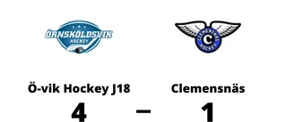 Ö-vik Hockey J18 tog hemmaseger mot Clemensnäs