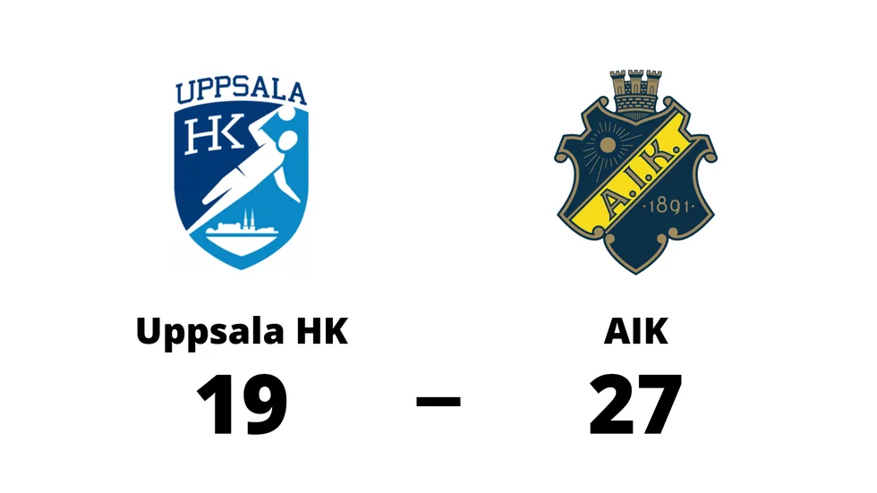 Uppsala HK förlorade mot AIK