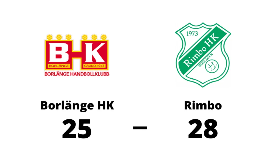 Borlänge HK förlorade mot Rimbo HK Roslagen