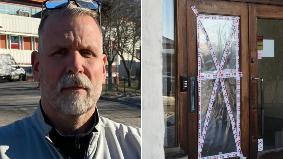 Glasfönstret till entrédörren på Brunnsgatan slogs sönder under tisdagskvällen och en eller flera gärningsmän tog sig in i regionens lokaler. Lars-Gunnar Svensson är säkerhetschef i Region Sörmland.