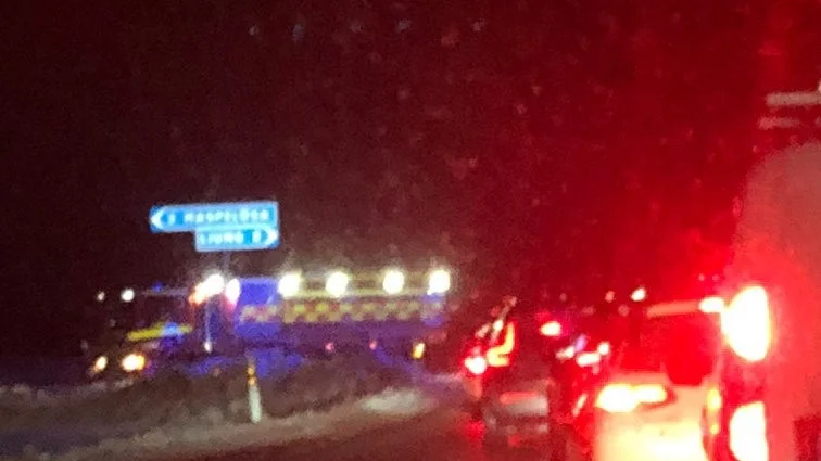 Olycka på väg 34.