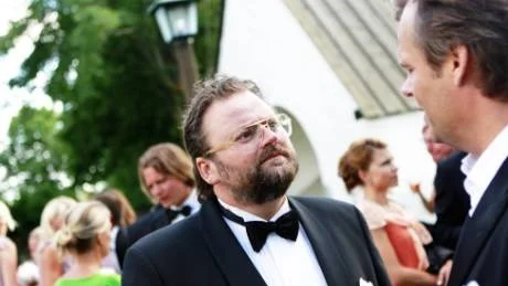 Adam Alsing. Radioprofilen Adam Alsing var en av gästerna, precis som flera av hans kollegor.