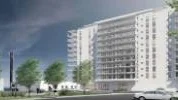 Andelar populärt. Våningsplan sju i höghuset är reserverat för andelslägenheter. Fortfarande är övervägande delen lägenheter bostadsrätter, men det kan ändras. Andelslägenheterna är nästa fullbokade.Skiss: White arkitekter