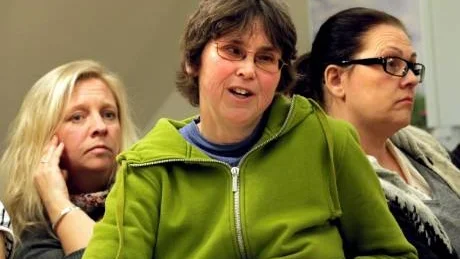 Meit Folhlin (S), Brittis Benzler (V) och Lisbeth Bokelund (MP) var några av de politiker som mötte de stridslystna försvararna av Hogrän skola.