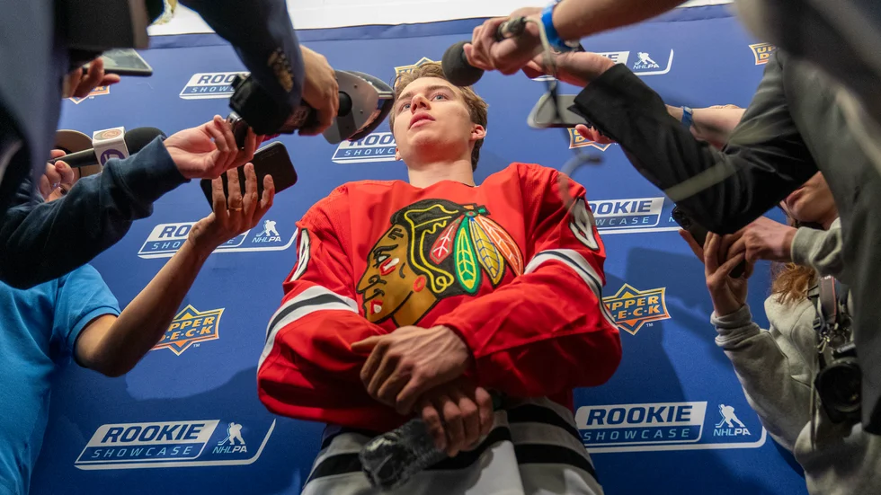 Connor Bedards NHL-debut närmar sig. Arkivbild.