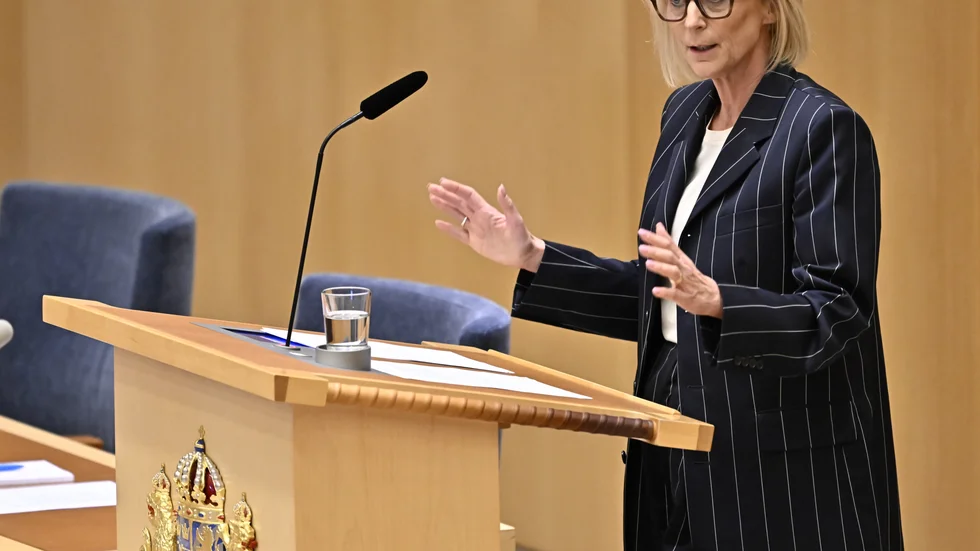 Finansminister Elisabeth Svantesson (M) KU-anmäls av socialdemokraterna. Arkivbild.