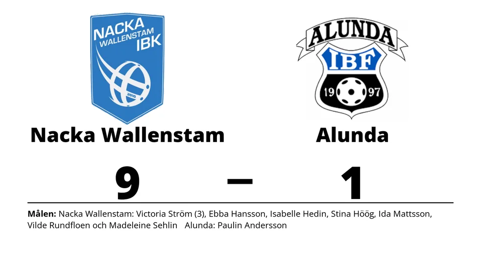Nacka IBK vann mot Alunda IBF