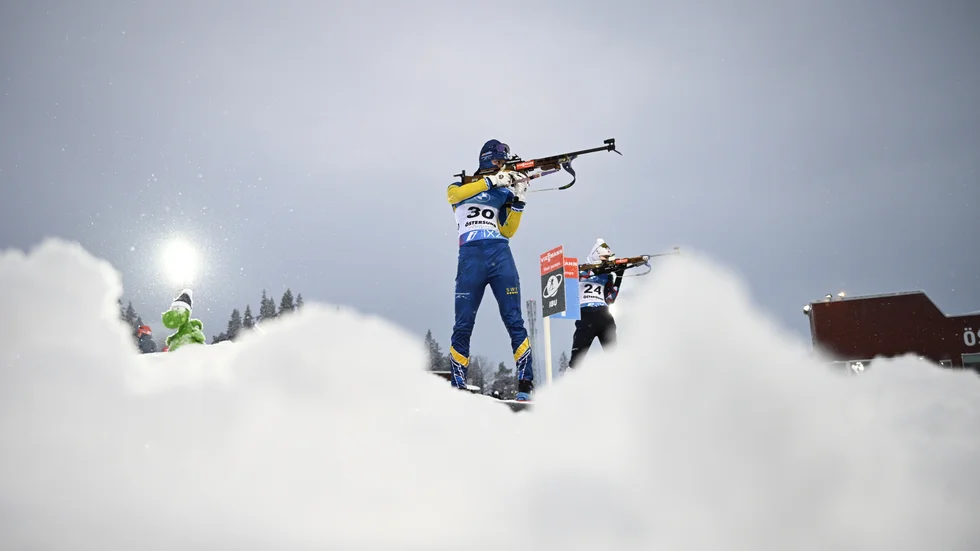 Sebastian Samuelsson blev fyra inför hemmapubliken i Östersund.