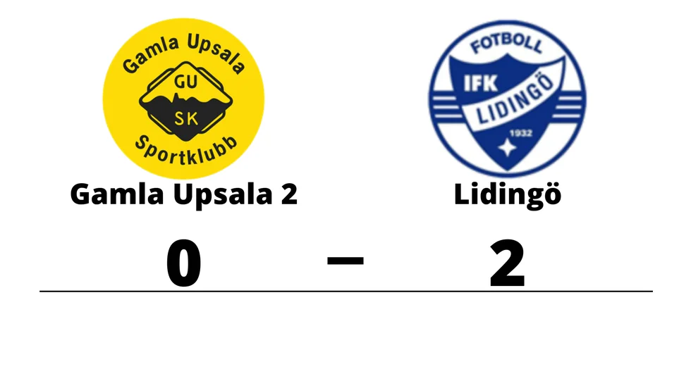 Gamla Upsala SK 2 förlorade mot IFK Lidingö FK