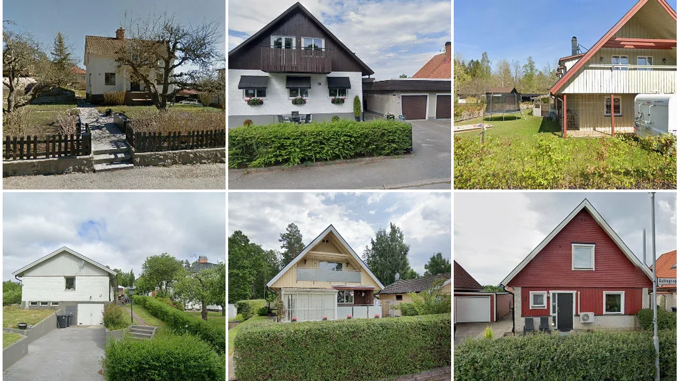 Bergvallagatan 12, Bråstorpsvägen 1A, Älgstigen 48, Ekvägen 17, Skottgatan 5 och Gullregnsgatan 12