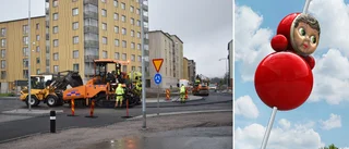 Kanalgatans rondell blir klar för trafik