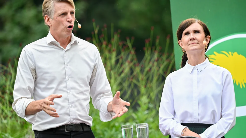 MP-språkrören Per Bolund och Märta Stenevi. Arkivbild.
