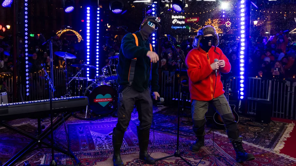 Mårdis och Hooja fick stor uppmärksamhet under veckan i Musikhjälpen. Deras låtar spelades mest av alla.