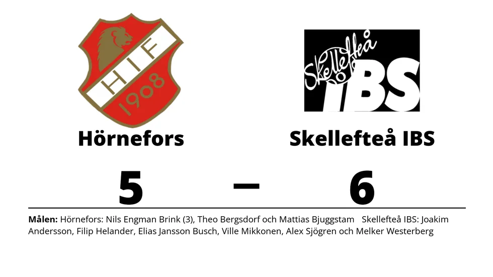 Hörnefors IF förlorade mot Skellefteå IBS