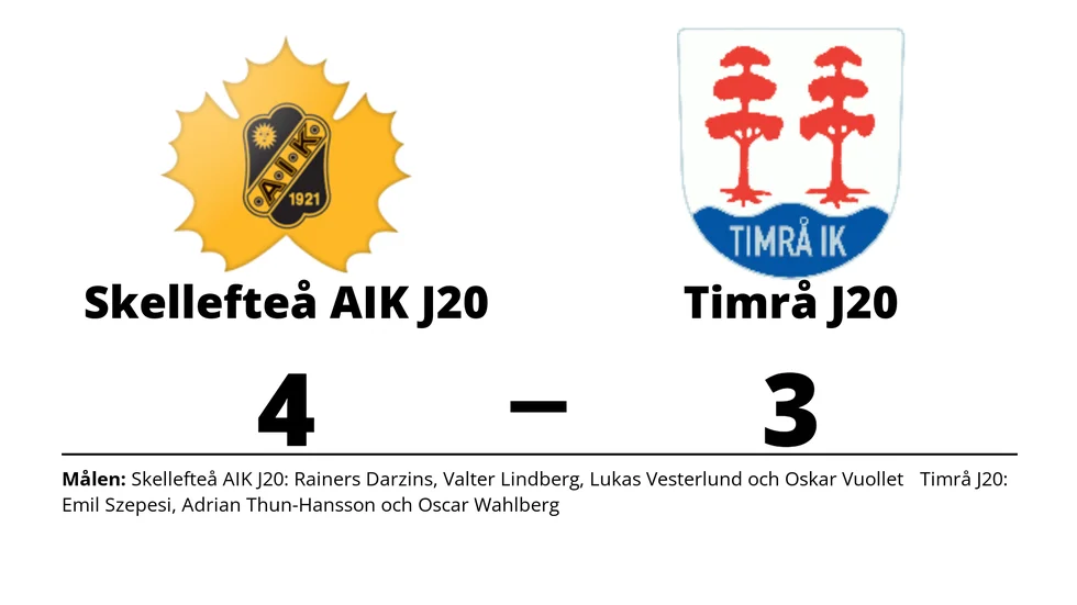 Skellefteå vann mot Timrå