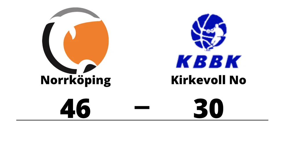 Norrköping Dolphins vann mot Kirkevoll Basketballklubb