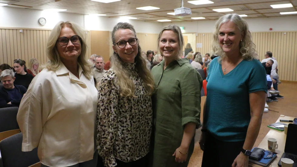 Förstelärarna Christina Wiklund, Maria Karlsson och Linda Wikström ingår i FoU-teamet tillsammans med vetenskapliga ledaren Ulrika Bergmark.