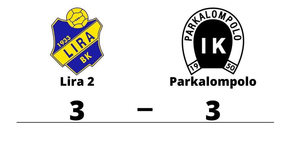 Lira BK 2 spelade lika mot Parkalompolo IK