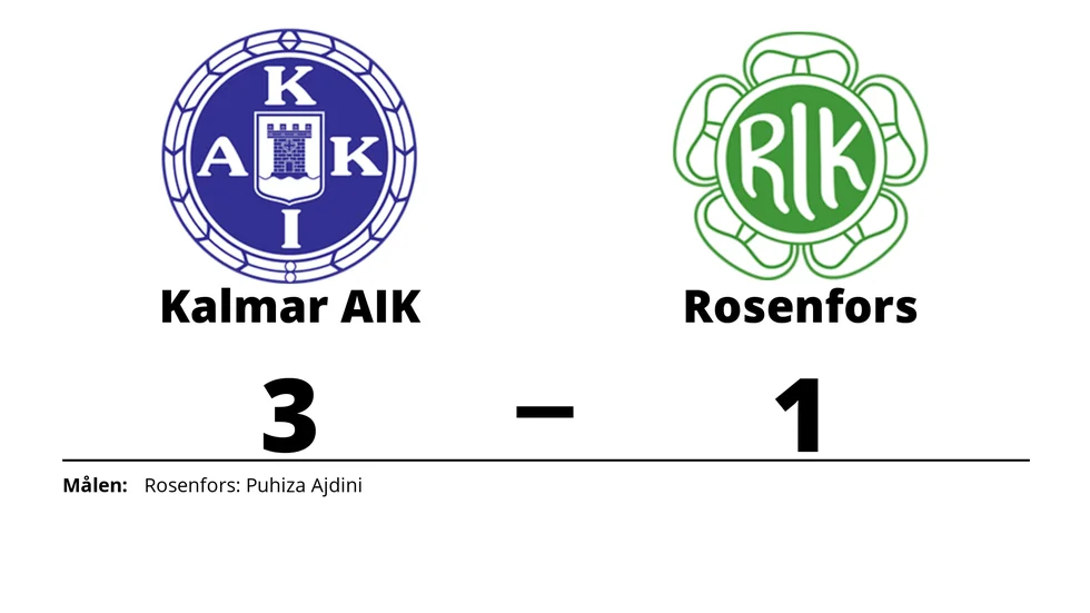 Kalmar AIK FK (9-m) vann mot Rosenfors IK (9-m)
