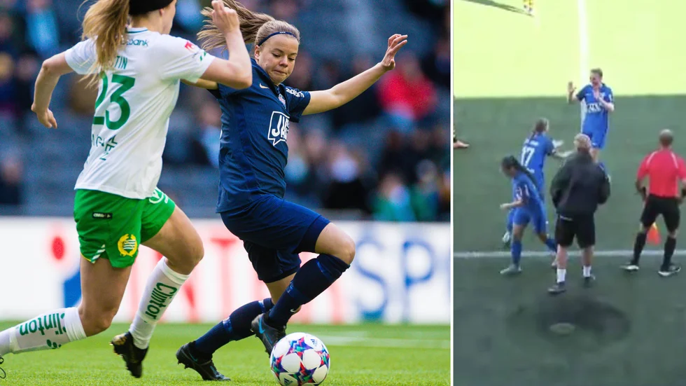 Chloe Eriksson gjorde under söndagen comeback i Eskilstuna United-tröjan efter sin korsbandsskada.