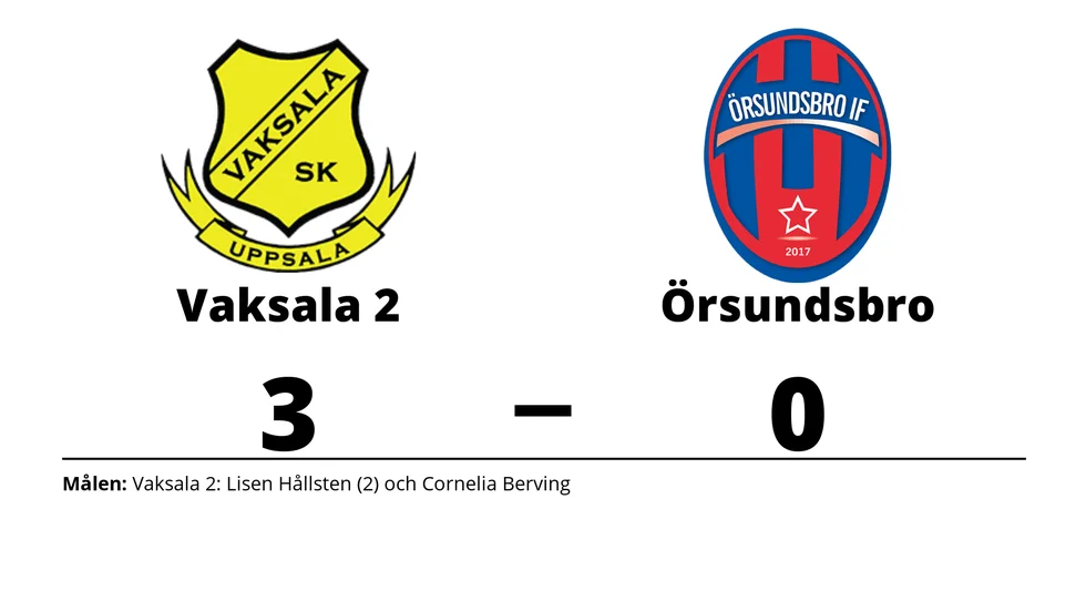 Vaksala SK 2 vann mot Örsundsbro IF