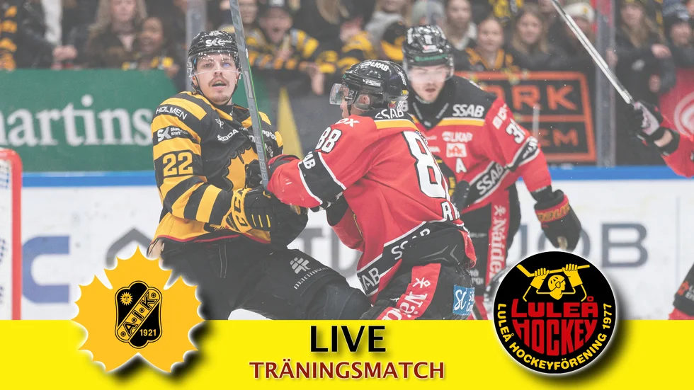 Jonathan Johnsons Skellefteå AIK ställs mot Luleå i första träningsmatchen för säsongen. 