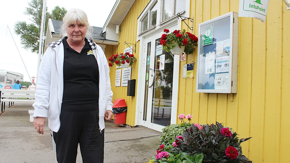 Marita Fagrell, ägare till Vadstena camping, kan se tillbaka på en säsong som började strålande, men som kommer att sluta lite sämre.