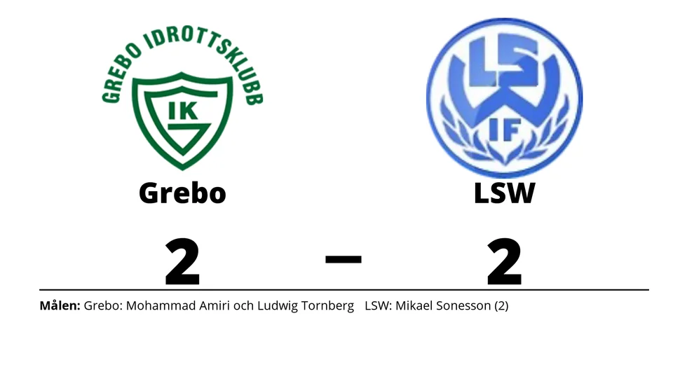 Grebo IK spelade lika mot LSW IF