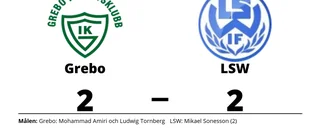 Grebo och LSW kryssade efter svängig match