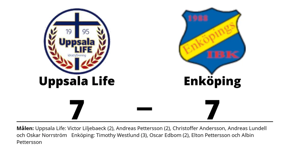 Uppsala Life IF spelade lika mot Enköping IBK