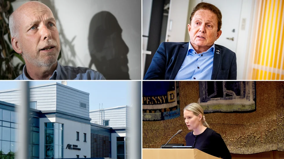 171 miljoner minus bekymrar för regionens politiker. Från vänster regionråd Anders Öberg (S) och oppositionsråden Kenneth Backgård (SJVP) och Marianne Sandström (SD). 