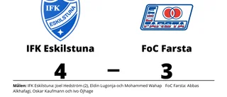 IFK Eskilstuna segrare hemma mot FoC Farsta