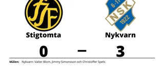 Stigtomta förlorade mot Nykvarn