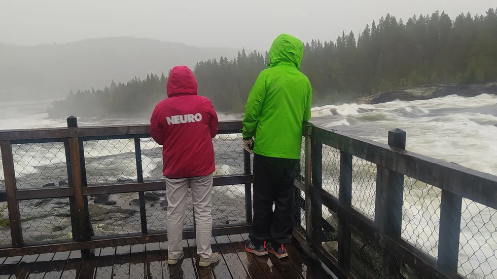 Vädret var inte på resenärernas sida.