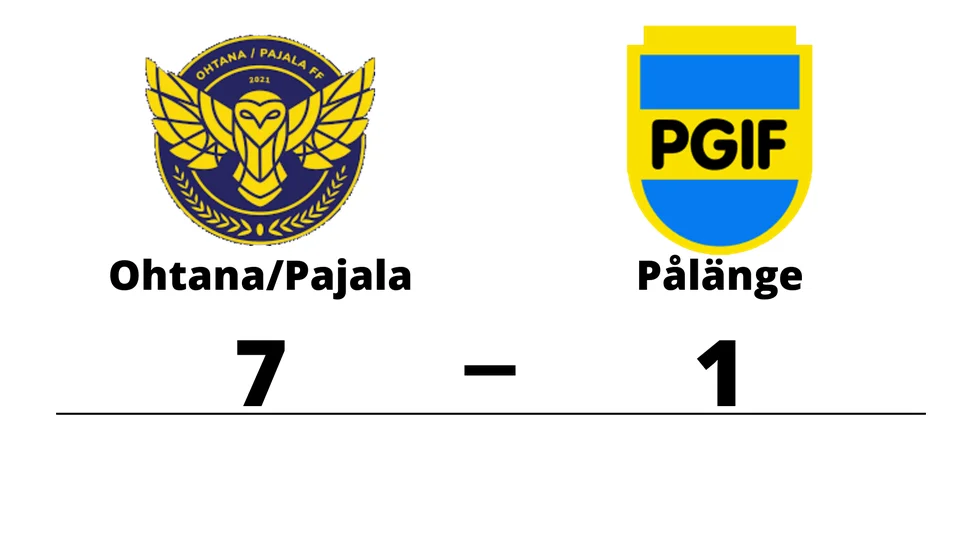 Ohtana/Pajala FF vann mot Pålänge GIF